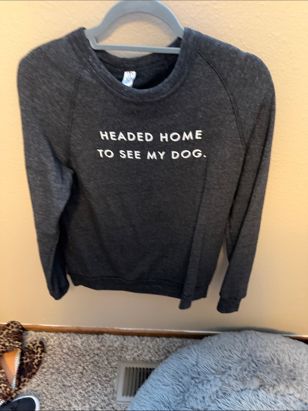 Alternative Charcoal Sweatshirt with White Text